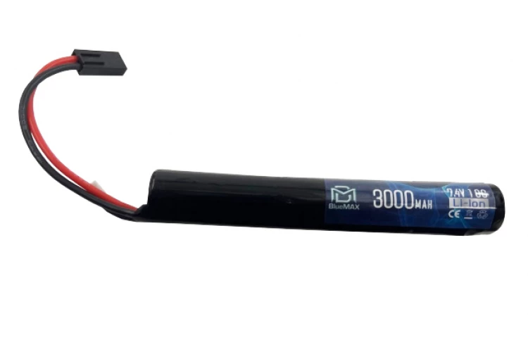 Аккумулятор цилиндрический BlueMax, Li-Ion, 3000mAh, 7.4V, 10C(30A), stick