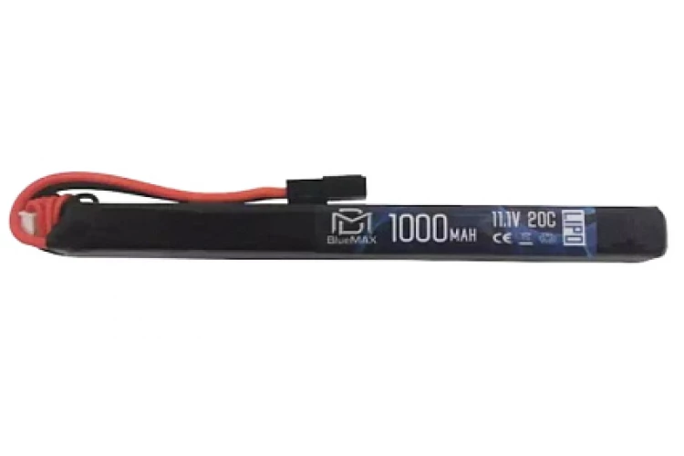 Аккумулятор BlueMax, 1000mAh, LiPo, 11.1V, 20C, AK Thin Stick