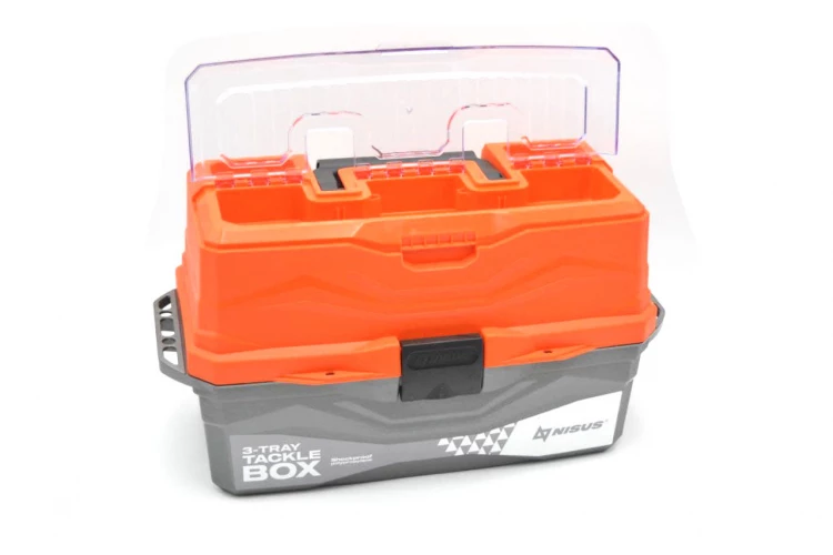 Ящик для снастей Tackle Box трехполочный NISUS цв. оранжевый
